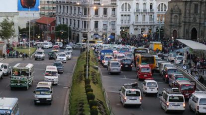 paro de choferes en La Paz
