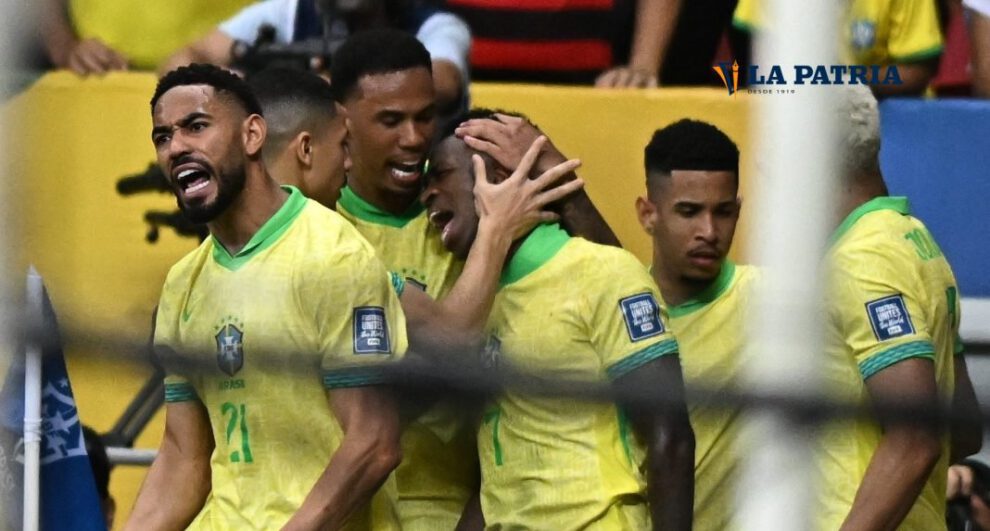 Vinícius Júnior anotó el gol del triunfo para Brasil
