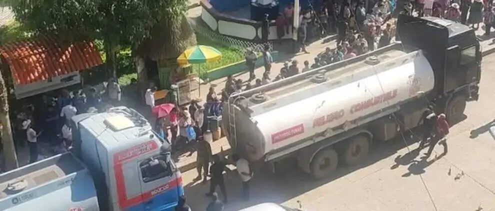 traslado ilegal de combustible en Caranavi