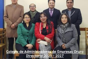Nuevo Directorio del Colegio de Administradores de Oruro