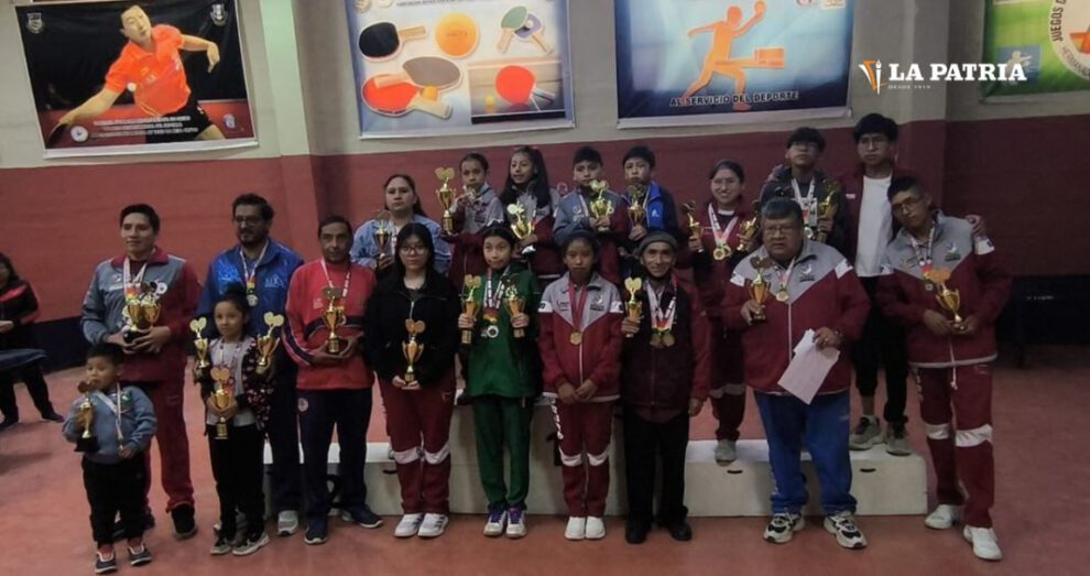 Tenis de mesa Oruro cierra temporada 2024 con la premiación a sus campeones