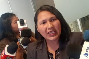 La diputada Elena Pachacute critica al gobierno de Luis Arce por los 1.500 millones de dólares en créditos no desembolsados