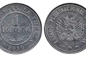 nuevas monedas de 1 Bs con identificación táctil
