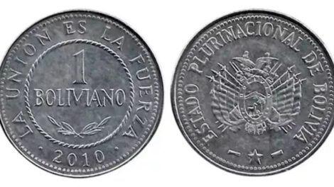 nuevas monedas de 1 Bs con identificación táctil