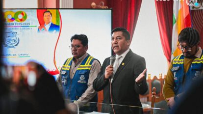 Doble Vía Oruro-Capachos y críticas del alcalde Adhemar Wilcarani
