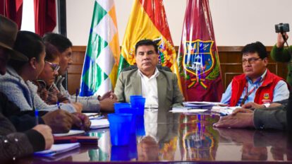 Reunión sobre regalías mineras entre Gobierno de Oruro y Senarecom