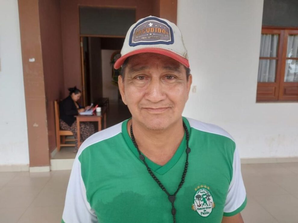 Aprehenden a líder cívico de Pando Edberto Mayna