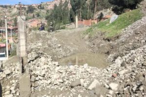 Desborde del río Canchis en Callapa tras lluvias intensas