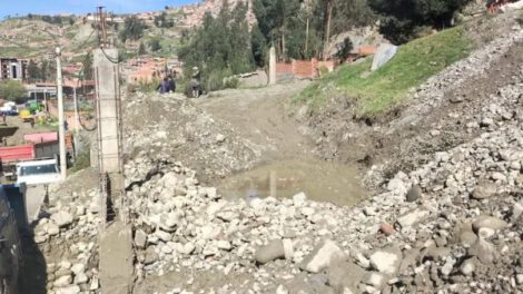 Desborde del río Canchis en Callapa tras lluvias intensas
