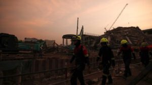 terremoto en Bangkok y rescate de sobrevivientes