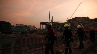 terremoto en Bangkok y rescate de sobrevivientes