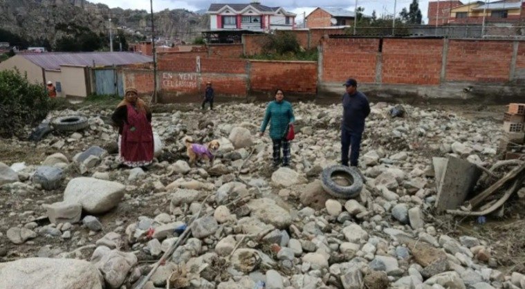 Alerta roja en Callapa por riesgo de deslizamientos