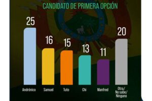 La encuesta evidencia que Samuel Doria Medina es el mejor posicionado entre los opositores