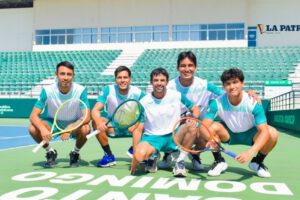 La base del equipo boliviano de tenis para la Copa Davis