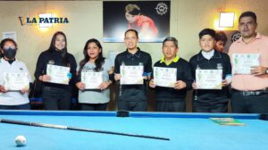 Certamen clasificatorio de billar en Oruro