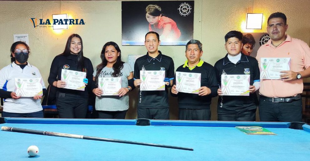 Certamen clasificatorio de billar en Oruro