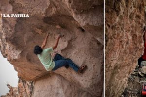 Josué Colque, único representante orureño en torneo nacional de escalada