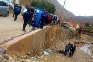 Accidente laboral en la Empresa Minera Huanuni