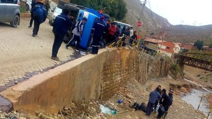 Accidente laboral en la Empresa Minera Huanuni