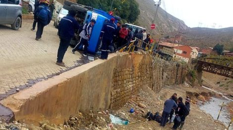 Accidente laboral en la Empresa Minera Huanuni