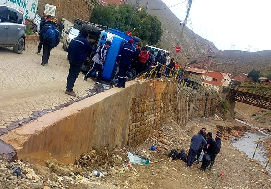 Accidente laboral en la Empresa Minera Huanuni