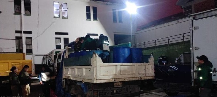 Almacenamiento y venta ilegal de combustibles