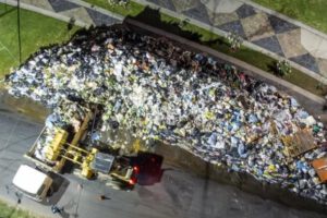 bloqueo del relleno sanitario en K’ara K’ara, Cochabamba