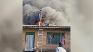 Incendio en un depósito en Santa Cruz