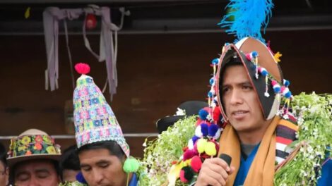 Andrónico Rodríguez candidato presidencial en Potosí