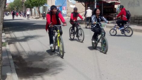 Día del Peaton en Oruro