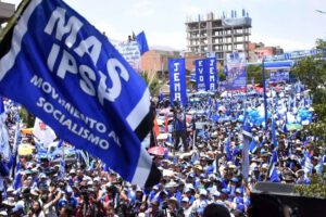 binomio presidencial MAS en El Alto