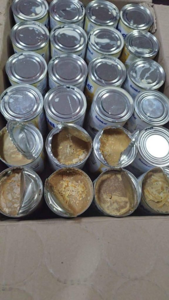 Incautación de cocaína oculta en latas de leche