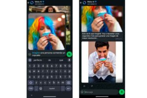 Meta AI generación de imágenes en WhatsApp