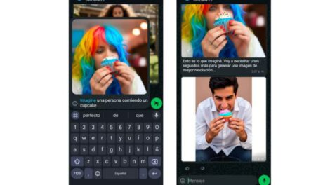 Meta AI generación de imágenes en WhatsApp