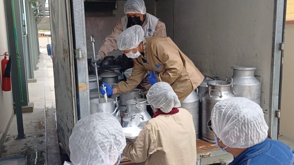 Inspección de plantas lácteas en Bolivia