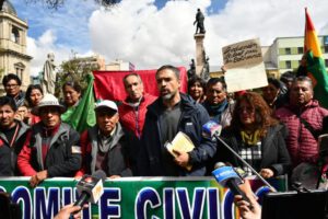 Protestas por diésel en La Paz