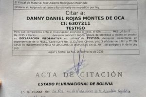 Citación a diputado evista por caso Mairana