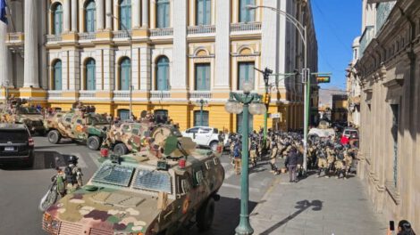 Asonada militar en Bolivia