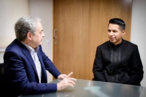 Andrónico Rodríguez y José Luis Rodríguez Zapatero discuten sobre el futuro de América Latina