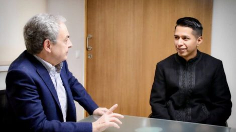 Andrónico Rodríguez y José Luis Rodríguez Zapatero discuten sobre el futuro de América Latina