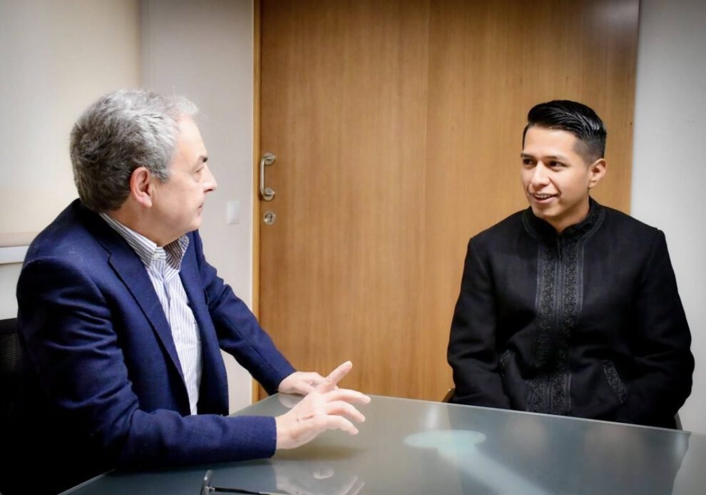 Andrónico Rodríguez y José Luis Rodríguez Zapatero discuten sobre el futuro de América Latina