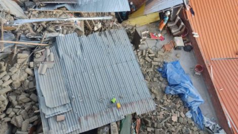 Caída de talud en La Paz