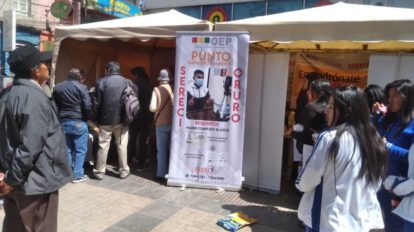 Empadronamiento biométrico para las elecciones en Bolivia