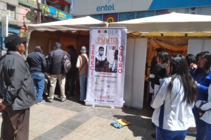 Empadronamiento biométrico para las elecciones en Bolivia