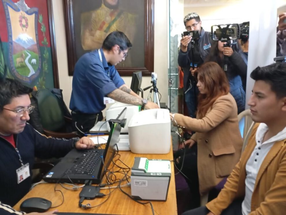 Empadronamiento biométrico en Bolivia inicia mañana