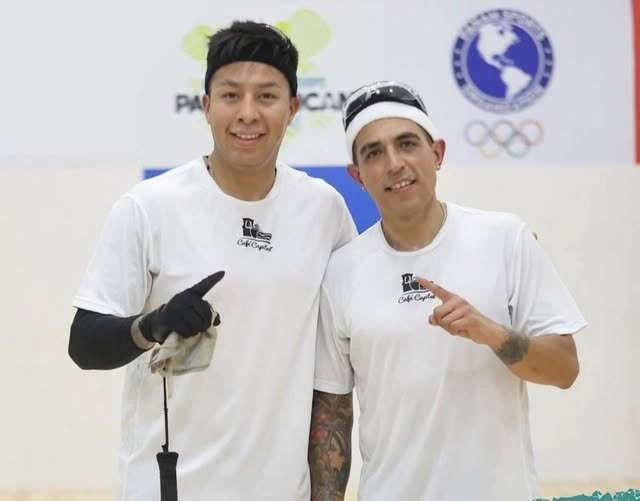 Moscoso y Robles campeones panamericanos de ráquetbol en dobles