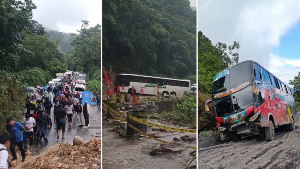 Lluvias intensas causan caos en rutas de La Paz y Cochabamba con Santa Cruz