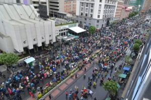 Marcha contra el hambre y la pobreza en La Paz