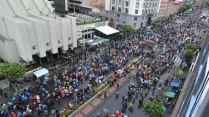 Marcha contra el hambre y la pobreza en La Paz