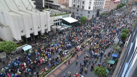 Marcha contra el hambre y la pobreza en La Paz